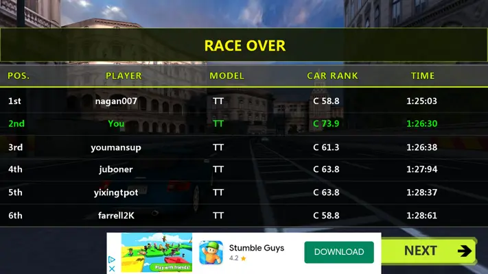 City Racing Lite android App screenshot 5